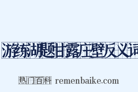 游练湖题甘露庄壁反义词是什么意思的图片